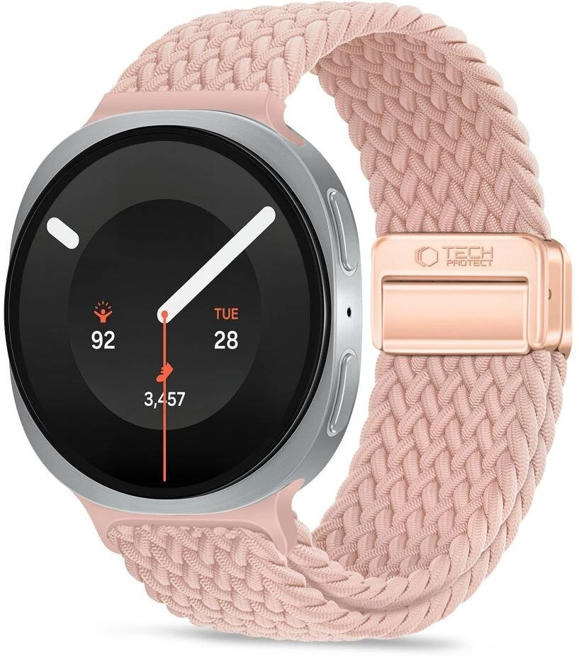 TECH-PROTECT NYLONMAG SAMSUNG GALAXY WATCH 8 / 9 / CLASSIC (40 / 44 / 46 MM) DUSTY ROSE