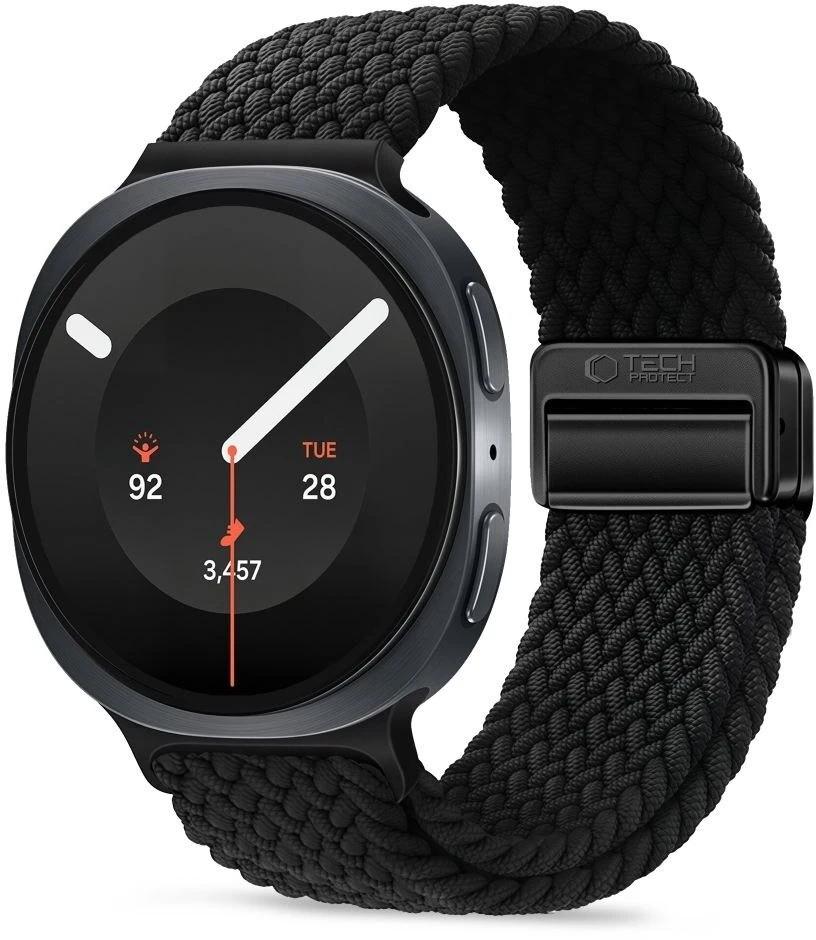 TECH-PROTECT NYLONMAG SAMSUNG GALAXY WATCH 8 / 9 / CLASSIC (40 / 44 / 46 MM) Juodas