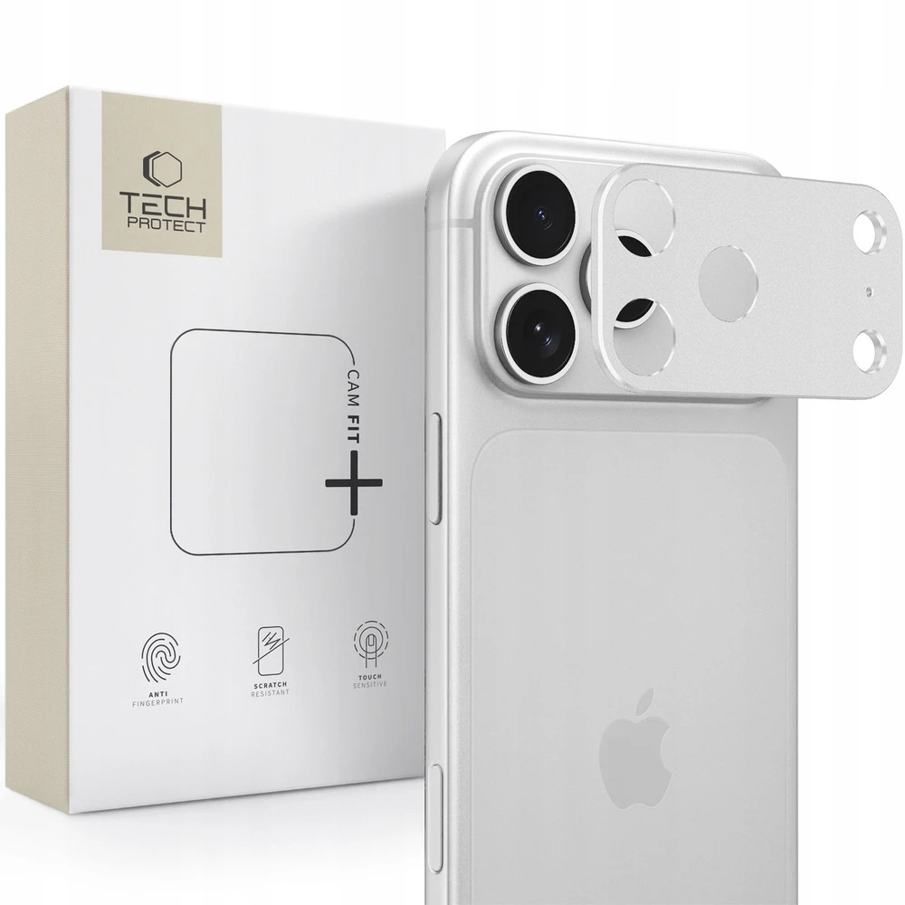 Tech-Protect fotoaparato apsauga Camalloy Fit+ Apple iPhone 18 Pro Max, sidabrinė (THP6011)