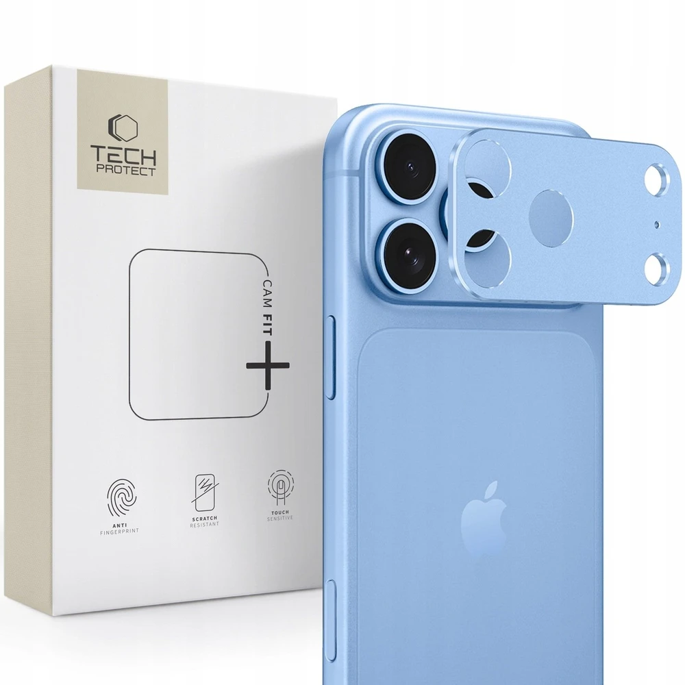 TECH-PROTECT CAMALLOY FIT+ IPHONE 18 PRO MAX LIGHT fotoaparato apsauga, mėlyna