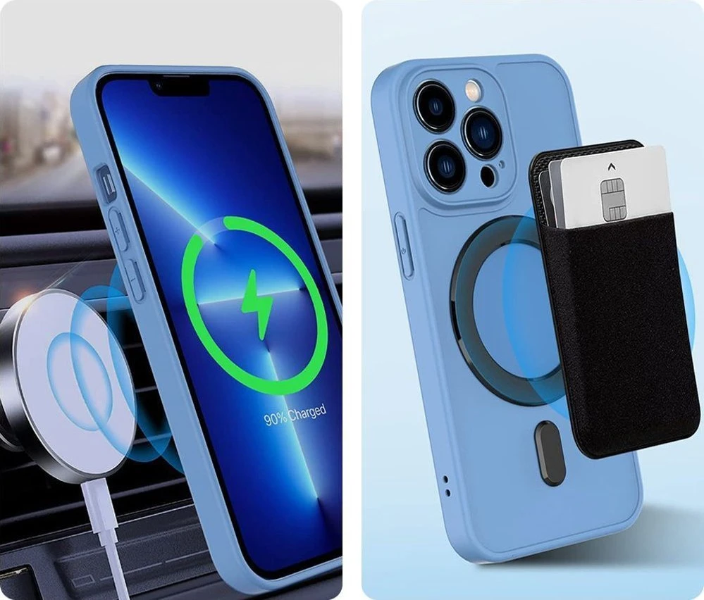 Tech-Protect MagMat MagSafe universalus magnetinis žiedas – dėklas telefonui, baltos spalvos