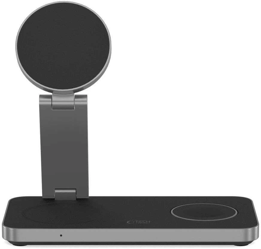 Tech-Protect QI15W-A47 MagSafe 3in1 indukcinis įkroviklis + USB-C laidas - Juodas
