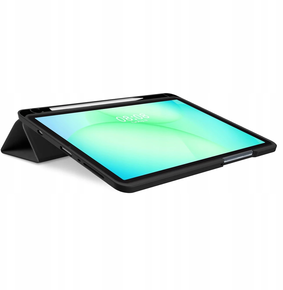 Tech Protect TechProtect SmartCase Pen dėklas skirtas Samsung Galaxy Tab A9 / A11 8.7 X110 / X115 / X133 / X135 – juodos spalvos
