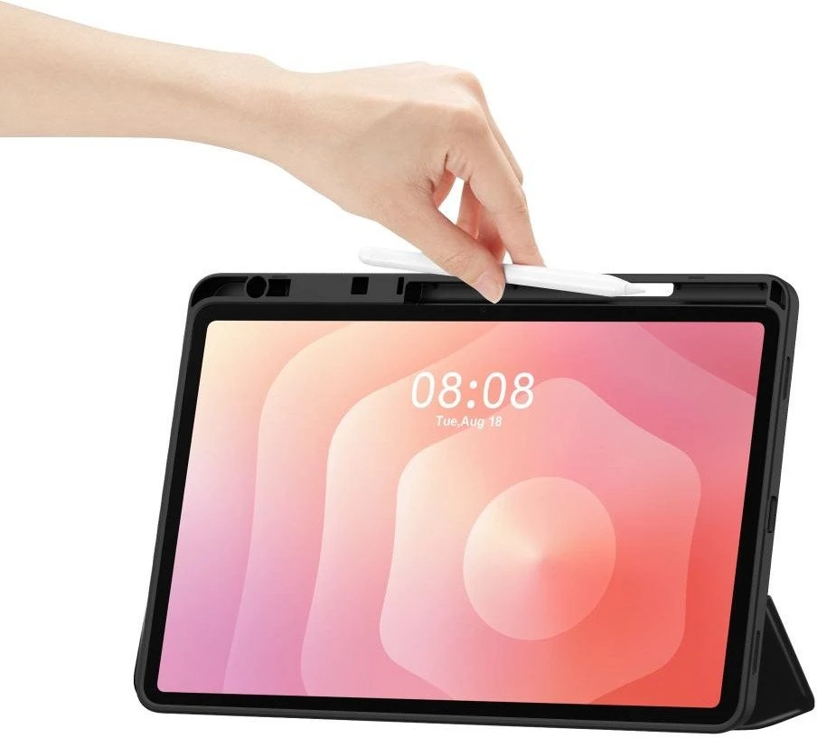 Tech-Protect SmartCase Pen dėklas skirtas Samsung Galaxy Tab S11 11.0 X730 / X736 – juodos spalvos