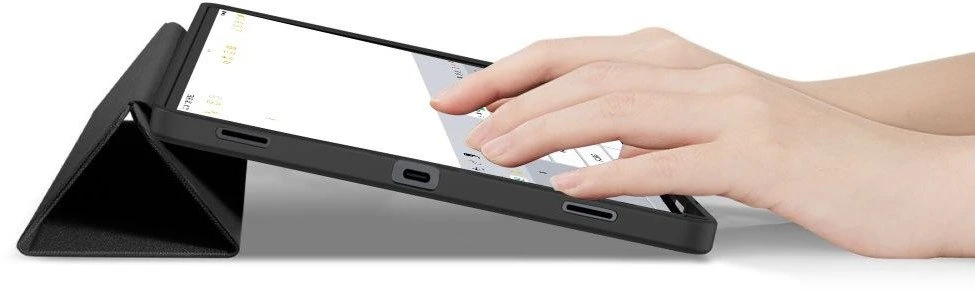 Tech-Protect SmartCase Pen dėklas skirtas Samsung Galaxy Tab S11 11.0 X730 / X736 – juodos spalvos