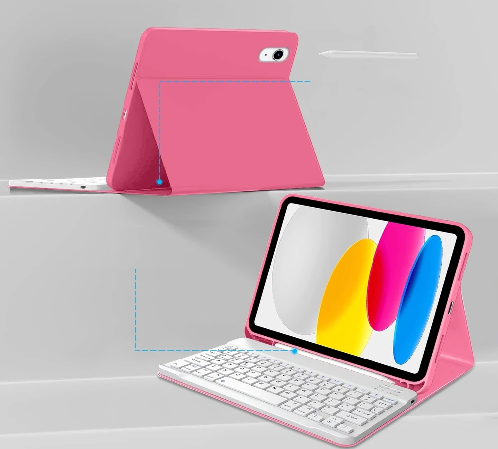 Tech-Protect SC Pen Case for iPad 10.9” 10 / 2022 / 11” 11 / 2025 - Rožinė