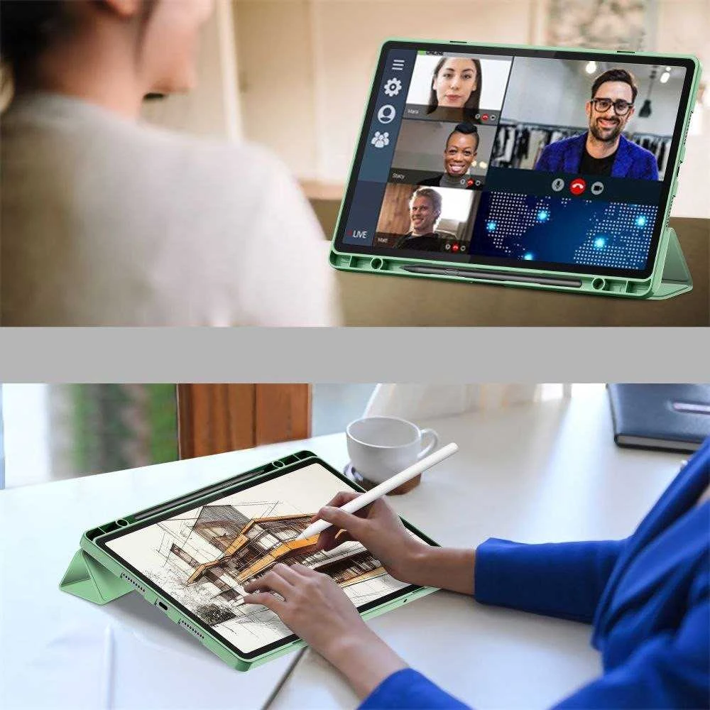 „Tech-Protect SC“ rašiklio dėklas, skirtas „Lenovo Idea Tab Pro / Pro MT 12.7 TB-373“ – žalias