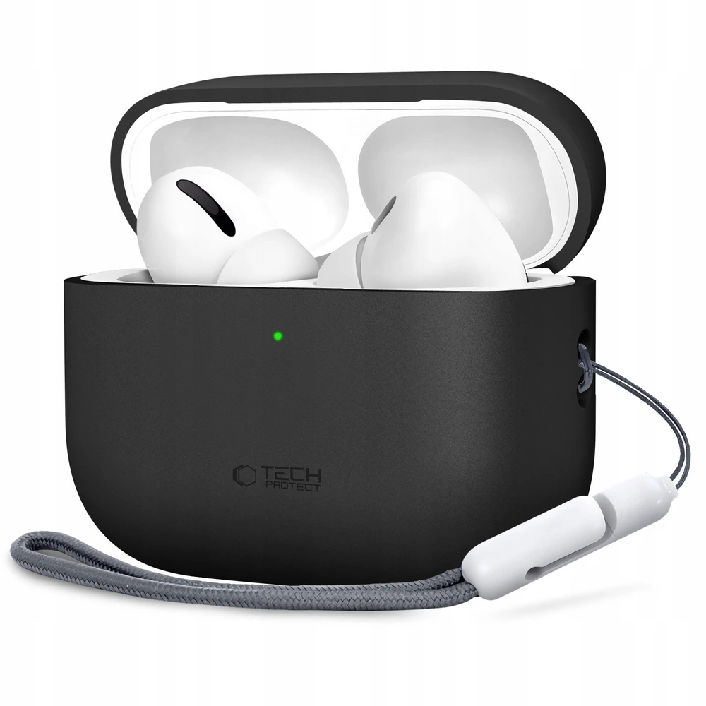 Tech-Protect Silikoninis dėklas for AirPods Pro 3 - Juodas