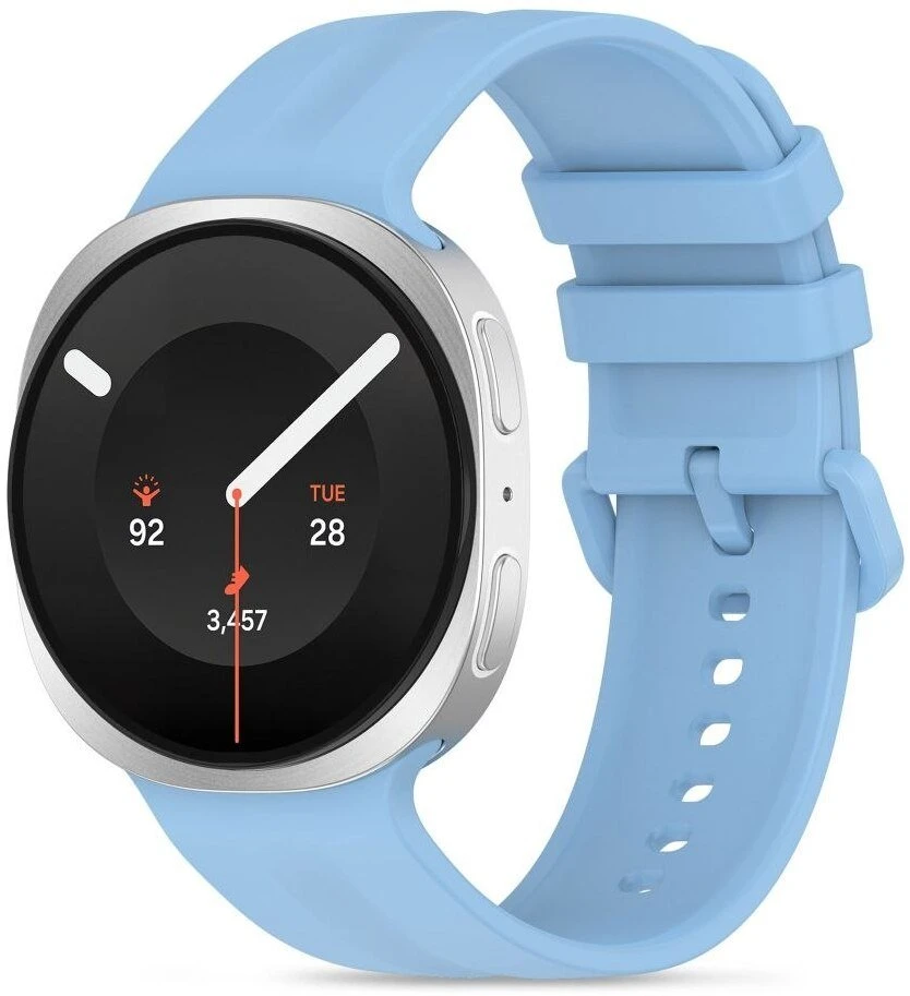 TECH-PROTECT SILICONE EVO SAMSUNG GALAXY WATCH 8 / 9 / CLASSIC (40 / 44 / 46 MM) ŠVIESIAI MĖLYNAS