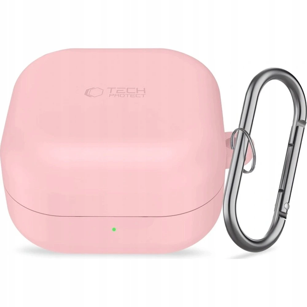 Dėklas Tech-Protect Silicone Hook Samsung Galaxy Buds 4 / 4 Pro Dusty Rožinė