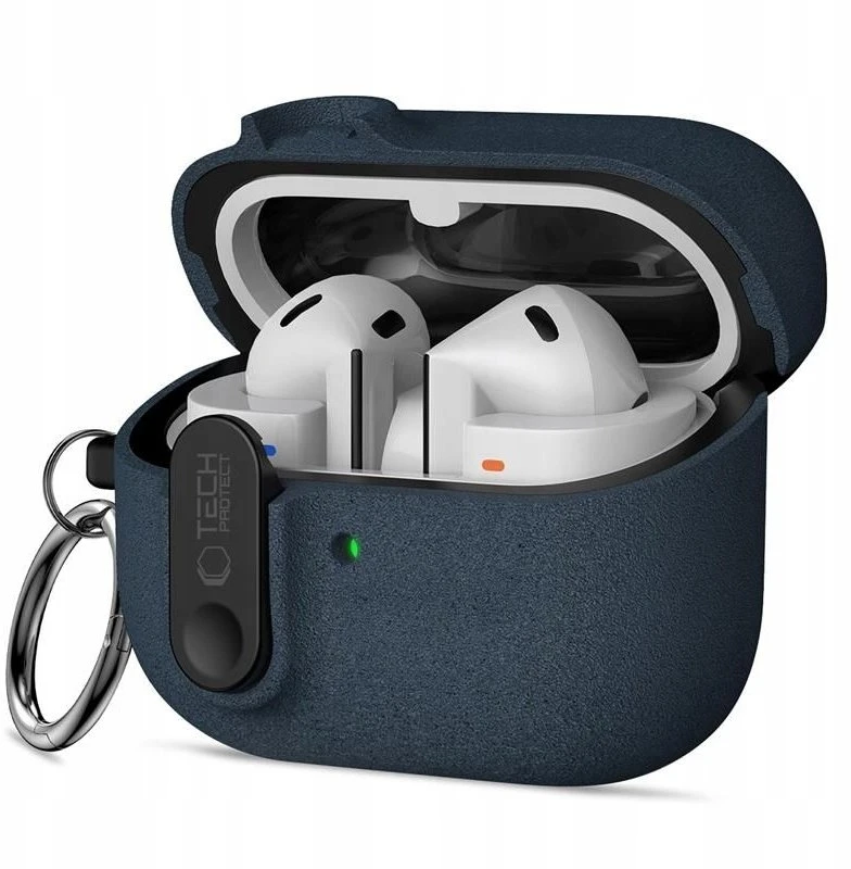 Tech-Protect Slim Hook dėklas ausinėms Samsung Galaxy Buds 3 / 3 FE / 3 Pro mėlynos spalvos