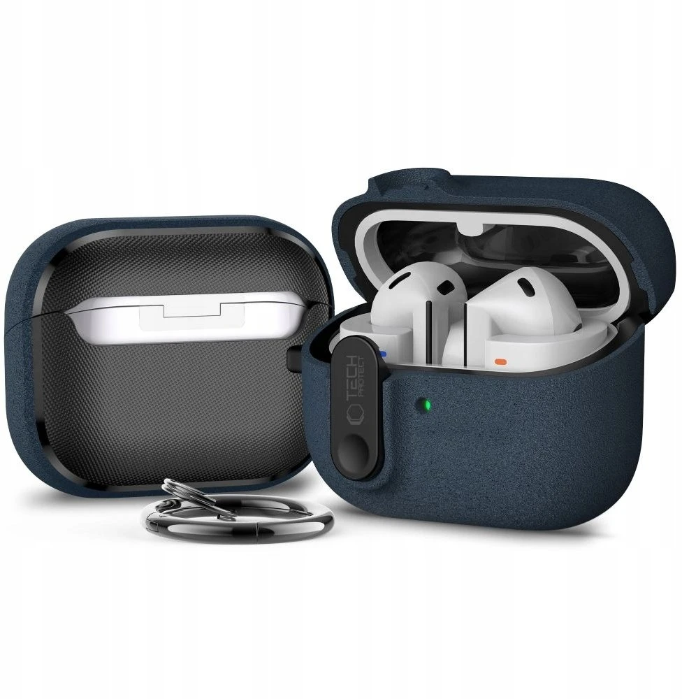 Tech-Protect Slim Hook dėklas ausinėms Samsung Galaxy Buds 3 / 3 FE / 3 Pro mėlynos spalvos