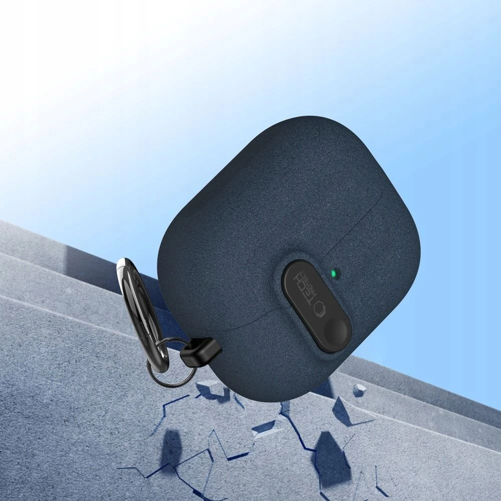 Tech-Protect Slim Hook dėklas ausinėms Samsung Galaxy Buds 3 / 3 FE / 3 Pro mėlynos spalvos
