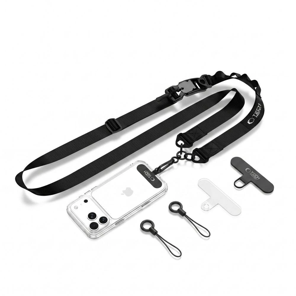 Tech-Protect C9S ROPE CROSSBODY Juodas