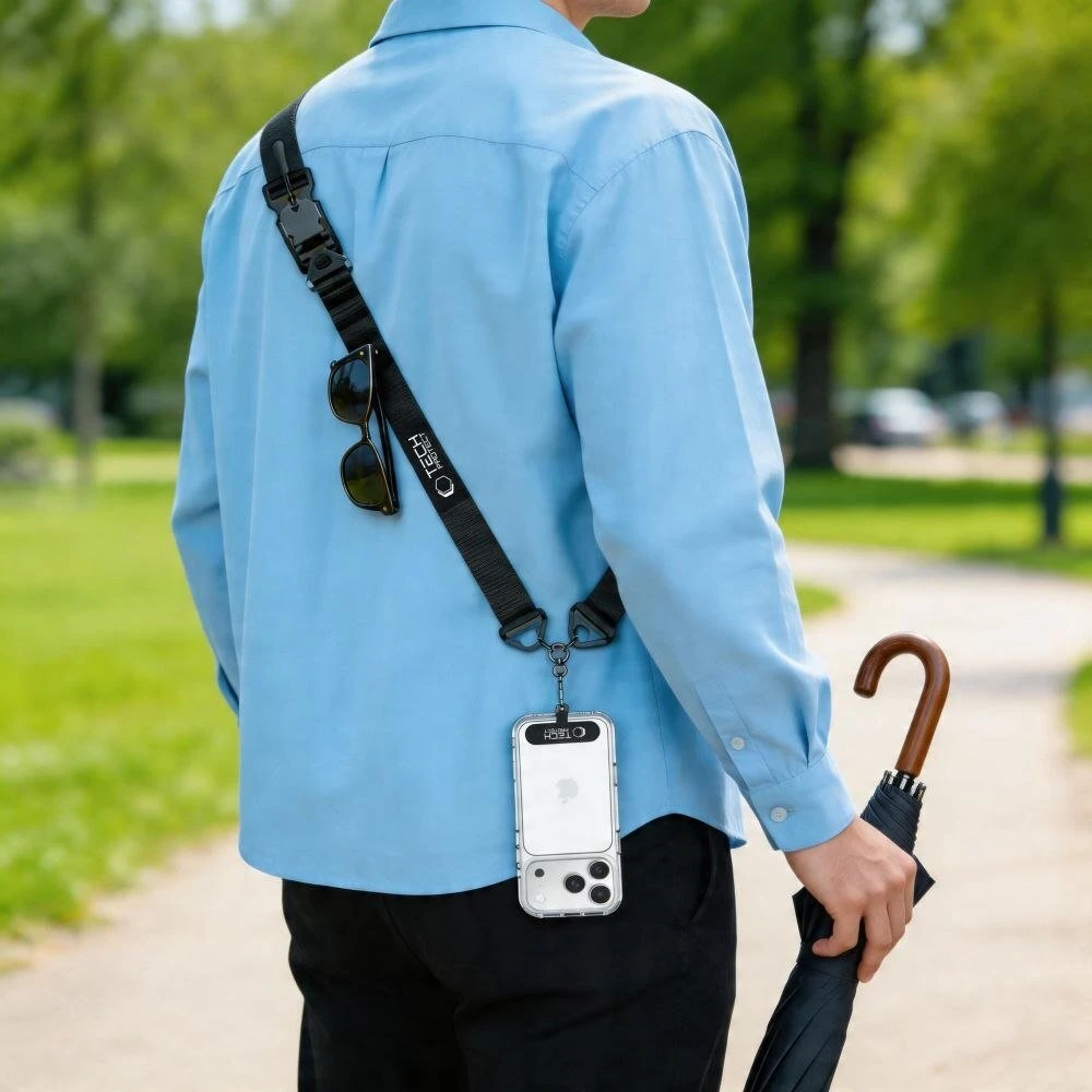 Tech-Protect C9S ROPE CROSSBODY Juodas