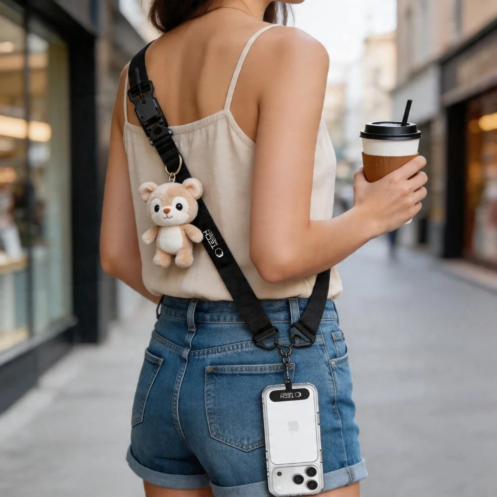 Tech-Protect C9S ROPE CROSSBODY Juodas