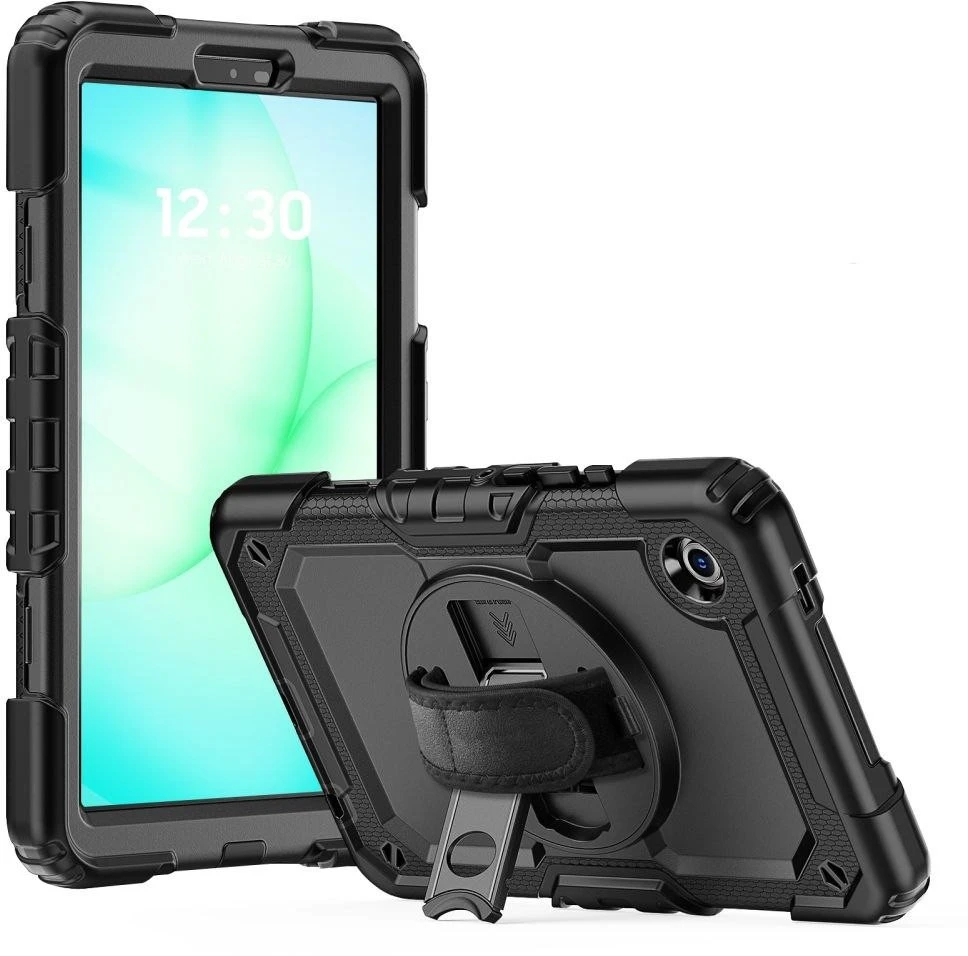 DėklasTech-Protect Solid skirtas Samsung Galaxy Tab A9 / A11 8.7 X110 / X115 / X133 / X135 – juodos spalvos