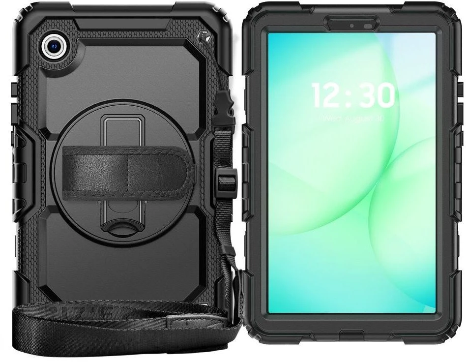 DėklasTech-Protect Solid skirtas Samsung Galaxy Tab A9 / A11 8.7 X110 / X115 / X133 / X135 – juodos spalvos