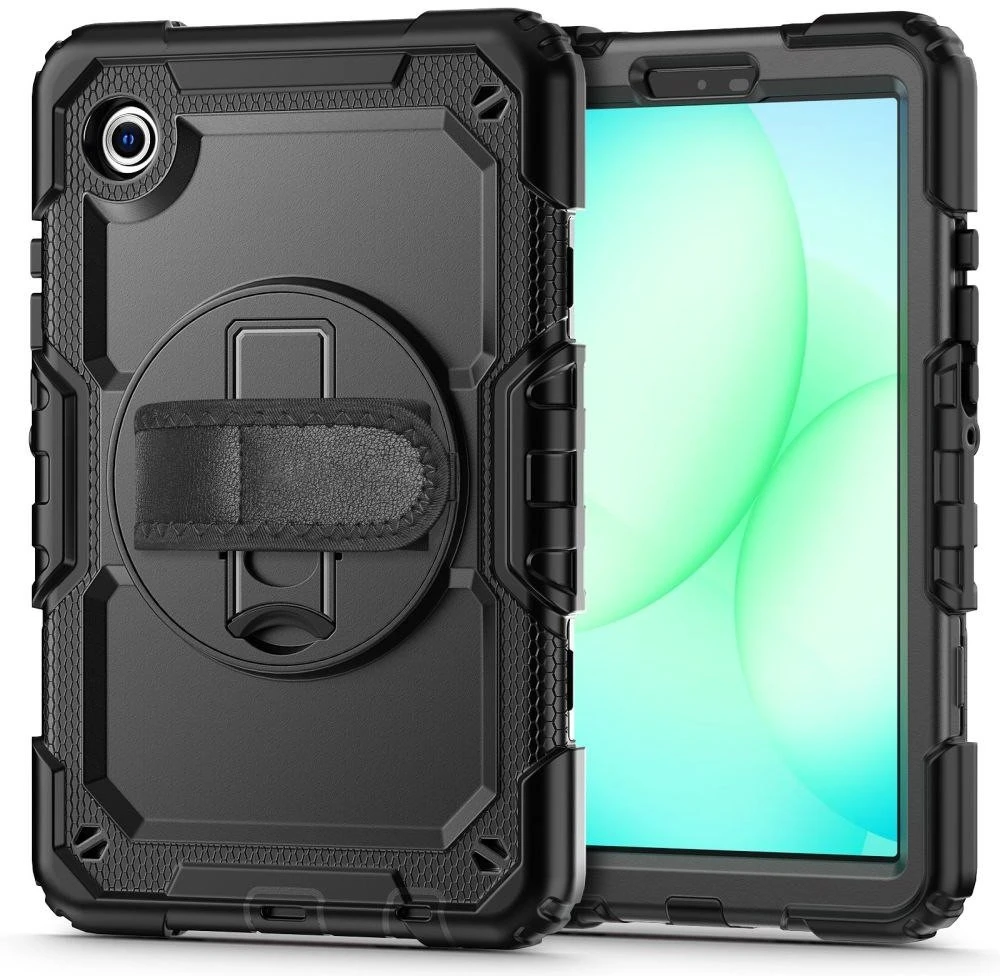 DėklasTech-Protect Solid skirtas Samsung Galaxy Tab A9 / A11 8.7 X110 / X115 / X133 / X135 – juodos spalvos