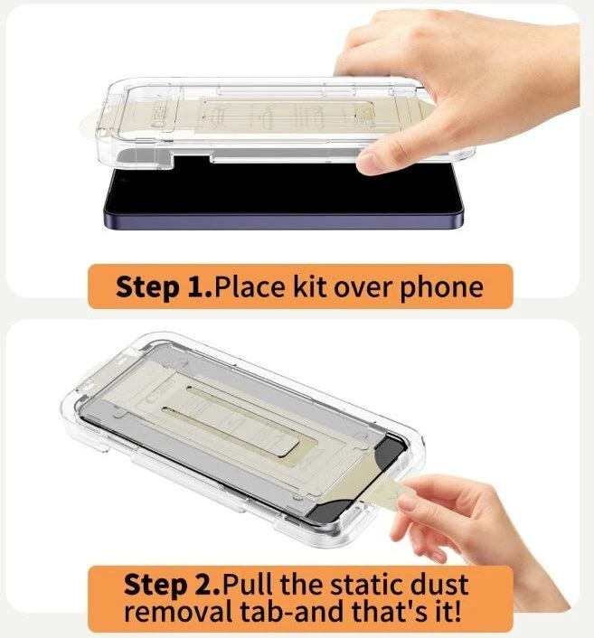 Antirefleksine telefono ekrano apsauga Tech-Protect QUICK SET AR+ Samsung Galaxy S26 ULTRA juodas