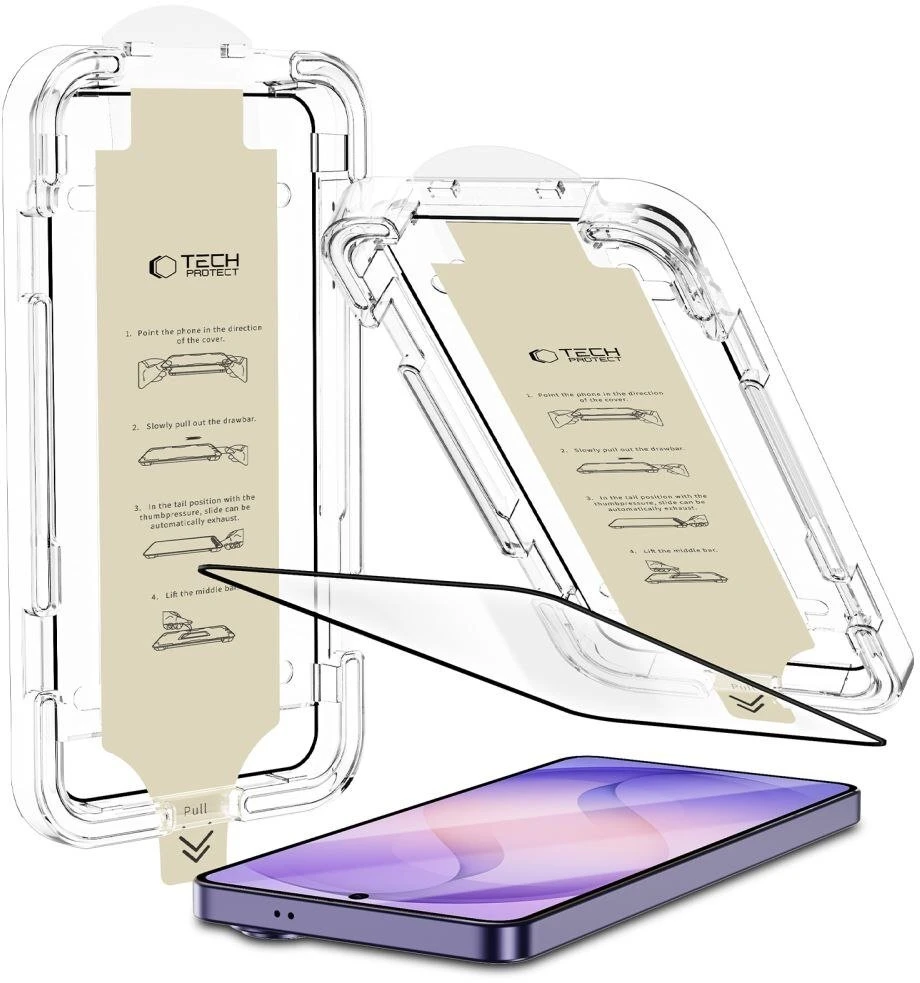 Antirefleksine telefono ekrano apsauga Tech-Protect QUICK SET AR+ Samsung Galaxy S26 ULTRA juodas