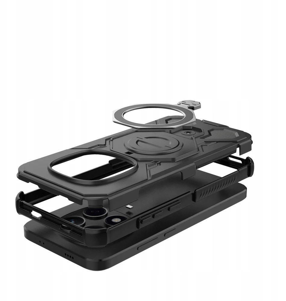 Dėklas Tech-Protect TacticStand MagSafe Xiaomi Redmi Note 15 Pro 5G matinės juodos spalvos