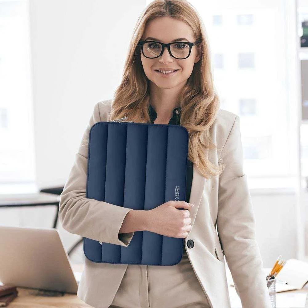 Tech Protect Tech-Protett Fluffy Nešiojamas kompiuteris Bag 13-14 - Navy Mėlyna