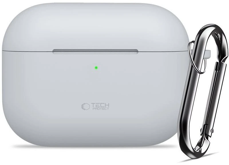 „Tech-Protect“ silikoninis kabliuko formos dėklas „AirPods Pro“ – pilkas