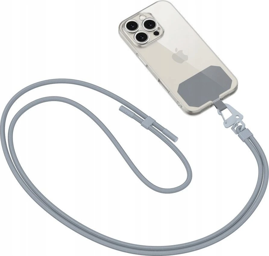 Dirželis telefonui Tech-Protect C5S Rope Crossbody Strap – pilkos spalvos
