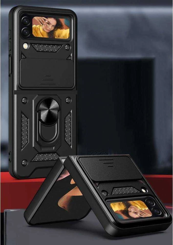 Dėklas TECH-PROTECT CAMSHIELD PRO GALAXY Z FLIP 4 Juodas