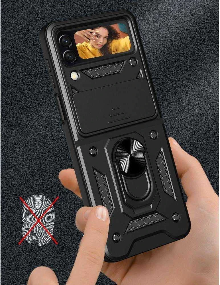 Dėklas TECH-PROTECT CAMSHIELD PRO GALAXY Z FLIP 4 Juodas