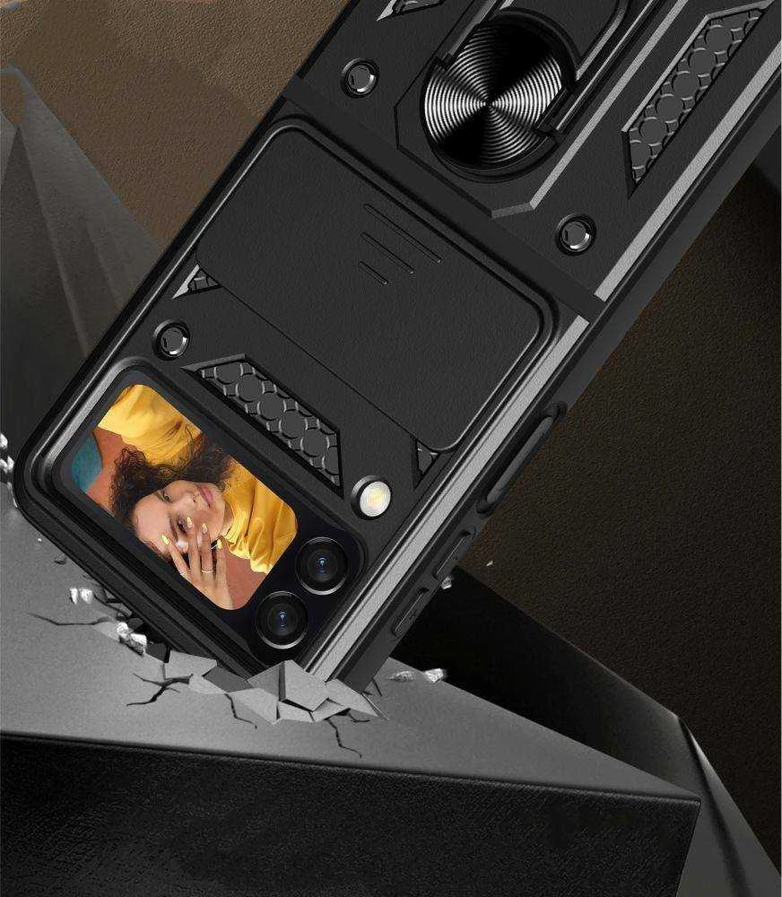 Dėklas TECH-PROTECT CAMSHIELD PRO GALAXY Z FLIP 4 Juodas