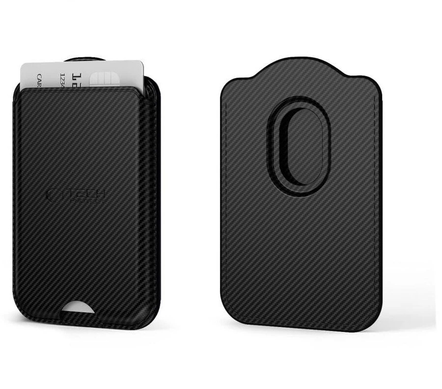 „Tech-Protect CH02 MagWallet MagSafe“ universalus magnetinis dėklas su anglies pluošto korpusu