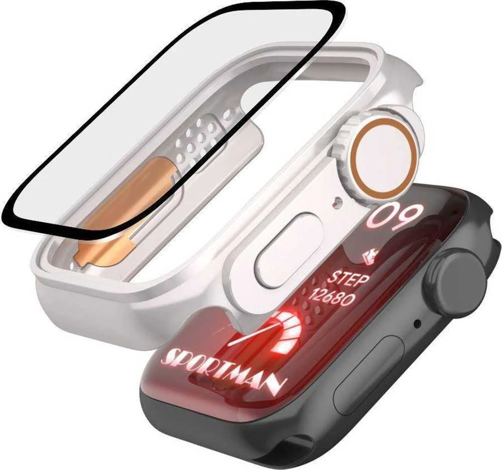 Tech-Protect Defense360 dėklas Apple Watch 4 / 5 / 6 / SE (44mm) – titanium oranžinės spalvos