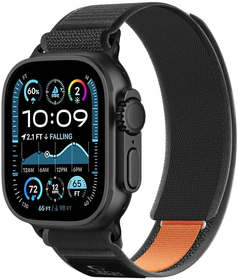 Tech-Protect Elite Elite Apple Watch 8 / 9 / 10 / 11 / SE / Ultra (44 / 45 / 46 / 49 mm) JUODA/ORANŽINĖ
