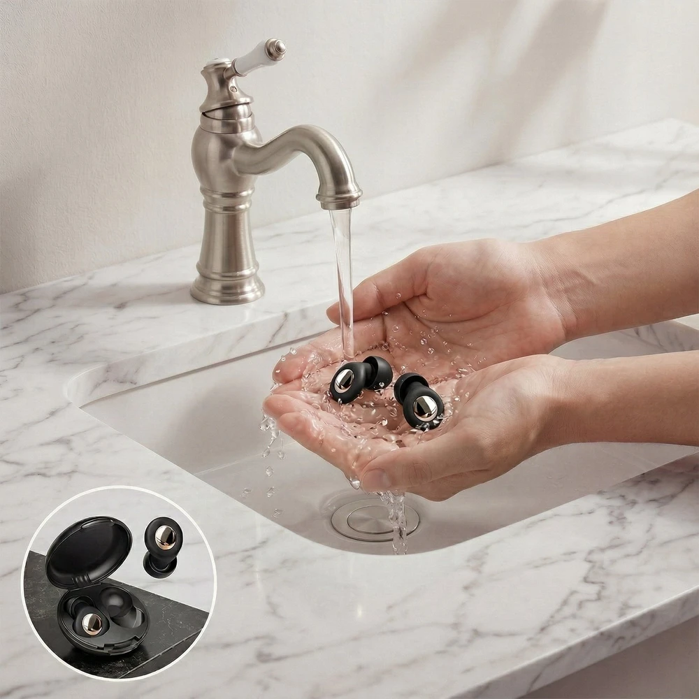 Tech-Protect QuetFit Earplugs juodos spalvos