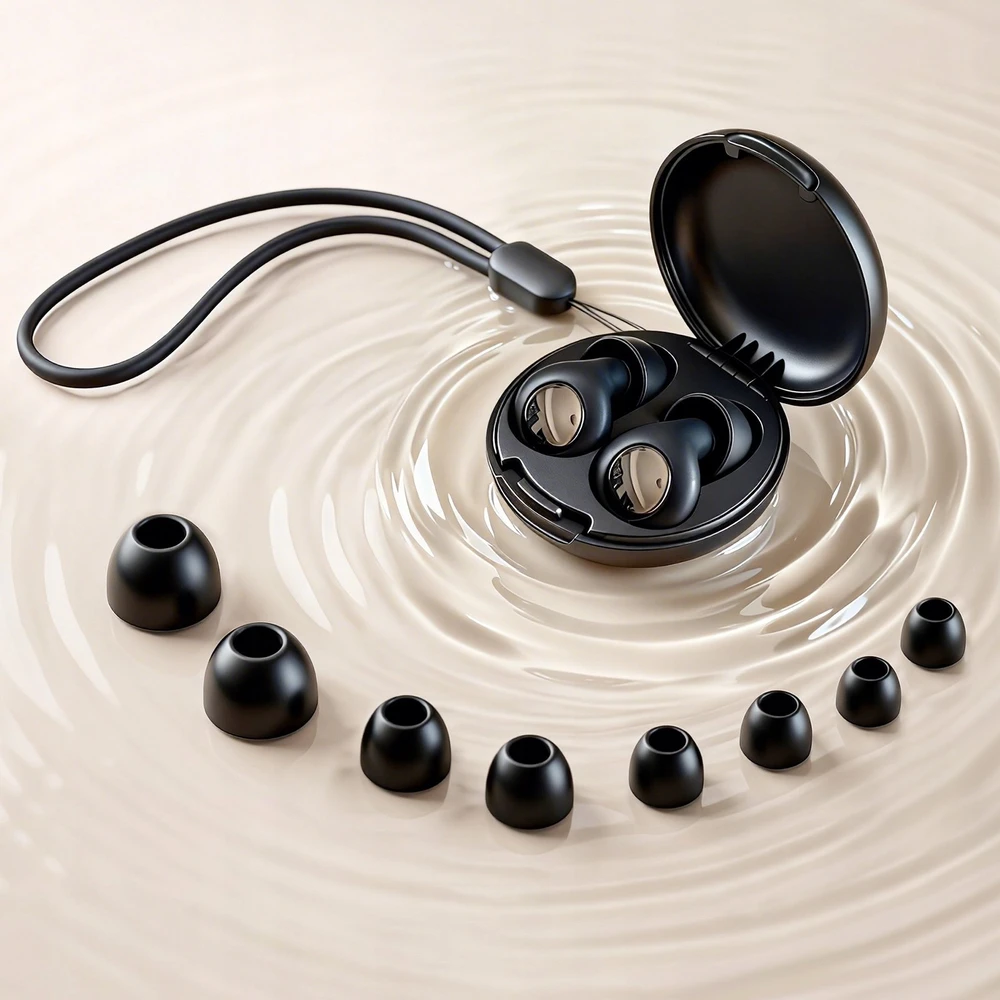 Tech-Protect QuetFit Earplugs juodos spalvos
