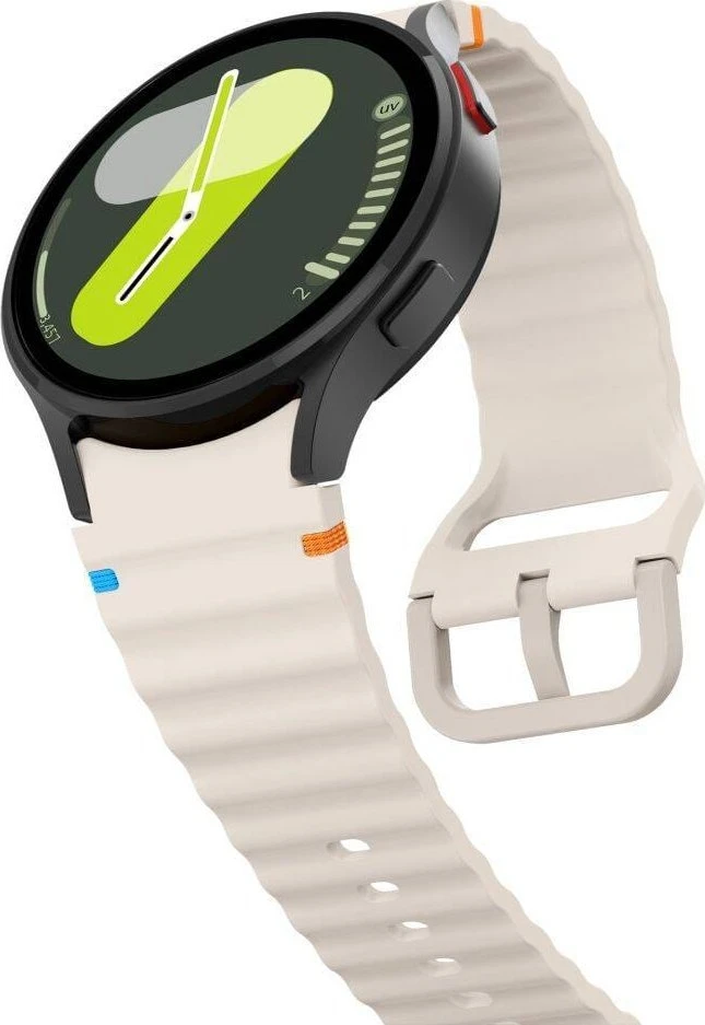 Apyrankė Samsung Galaxy Watch 4 / 5 / 5 PRO / 6 / 7 / FE Tech-Protect silikoninė Sport Starlight creamy