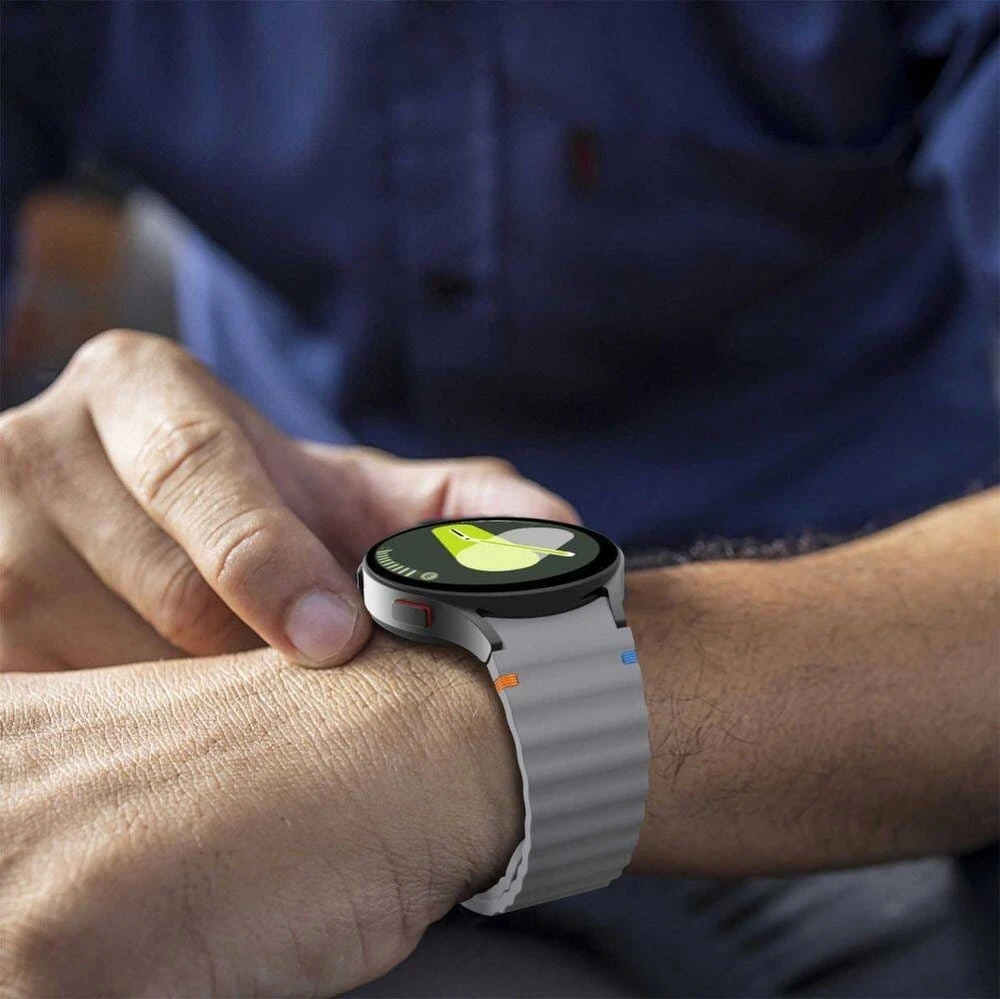 Apyrankė Samsung Galaxy Watch 4 / 5 / 5 PRO / 6 / 7 / FE Tech-Protect silikoninė Sport Crayon pilka