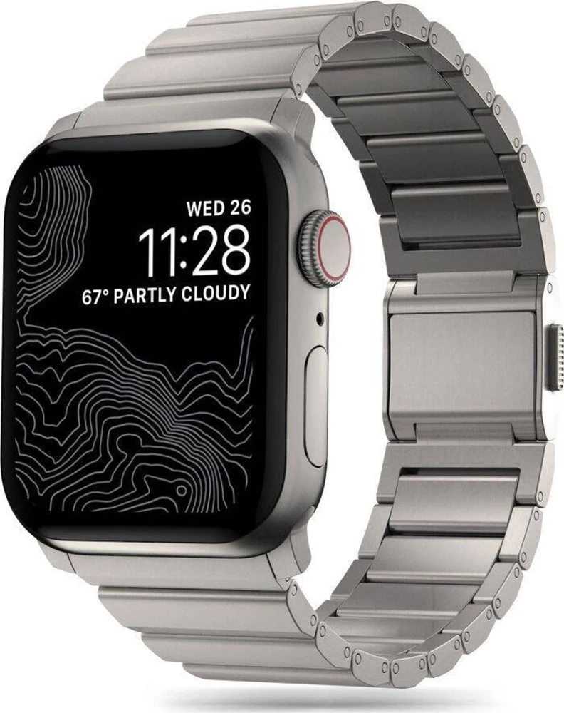 Apyrankė laikrodžiui Apple Watch 4 / 5 / 6 / 7 / 8 / 9 / SE / Ultra 1 / 2 (42 / 44 / 45 / 49 MM) Tech-Protect Steelband Titanium
