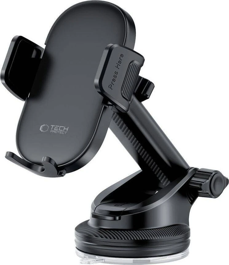 Tech-Protect V7 automobilinis telefono laikiklis for cockpit / air vent – juodos spalvos