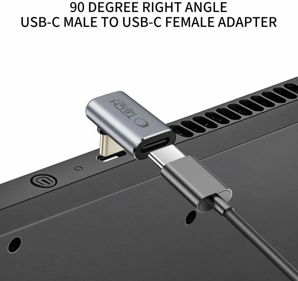 „Tech-Protect Ultraboost AA02“ USB-C kampinis adapteris – pilkas