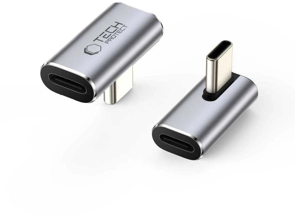 „Tech-Protect Ultraboost AA03“ USB-C kampinis adapteris – pilkas