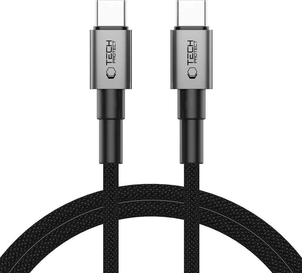 Tech-Protect UltraBoost DNA USB-C PD60W/3A kabelis 100cm – pilkas