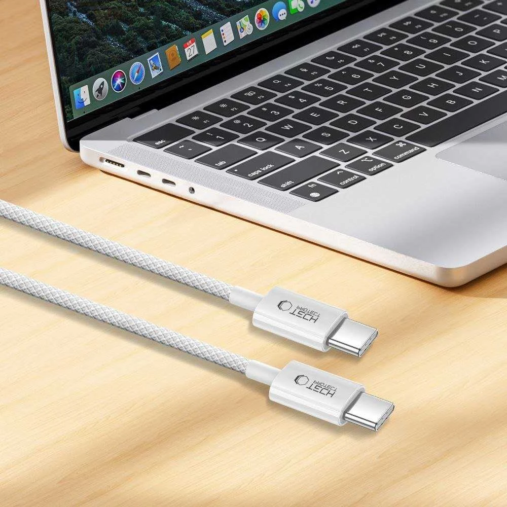 Cable Tech-Protect Ultraboost Lite USB-C PD60W/3A 100 cm - pilka