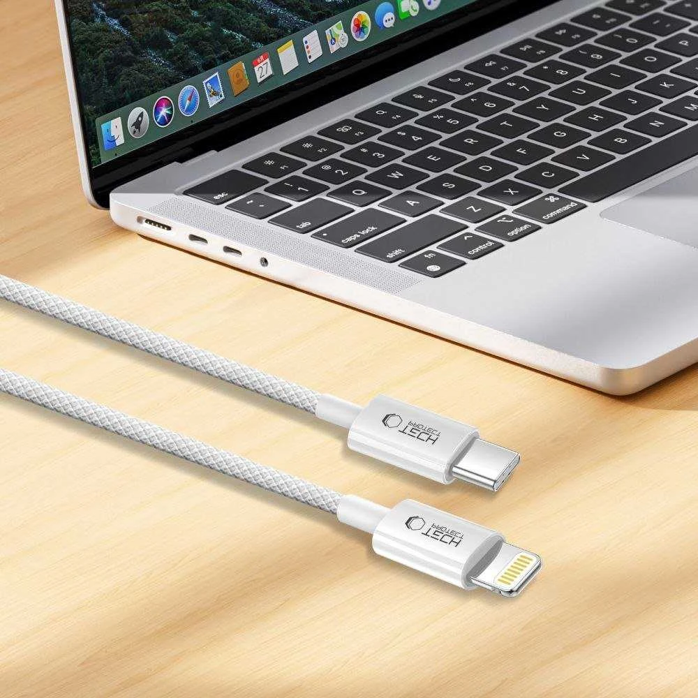 Tech-Protect UltraBoost USB-C / Lightning PD27W/3A laidas 200 cm - pilka