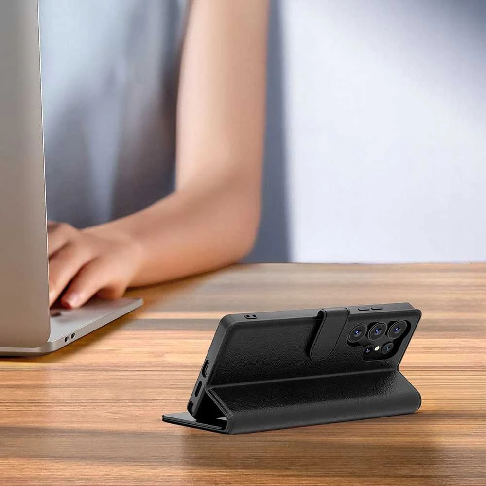 Tech-Protect Wallet Xiaomi Redmi Note 14 4G / LTE – Matte dėklas telefonui juodos spalvos
