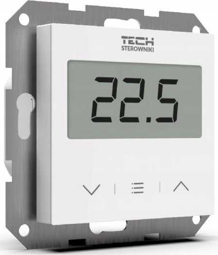 Tech Laidinis kambario termostatas EU-F-2z v1, juodas, 55mm rėmeliams