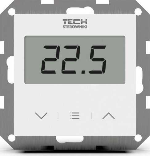 Tech Laidinis kambario termostatas EU-F-2z v1, juodas, 55mm rėmeliams