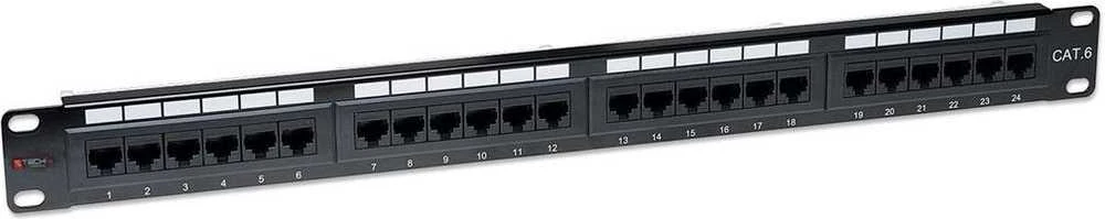 Techly 022892 Patch panel UTP Cat6 1U 24-port juoda